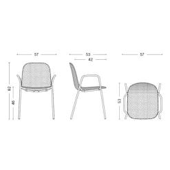 13Eighty Garten-Armlehnstuhl