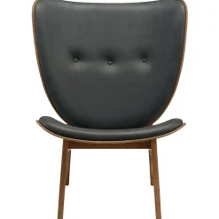 Elephant Lounge Sessel Leder Gestell geräucherte Eiche