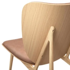 Elephant Lounge Sessel Leder Gestell Eiche Natur
