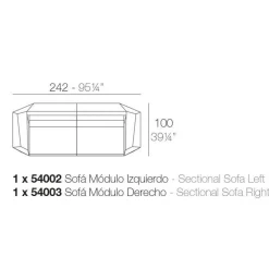 Faz Outdoor Zweisitzersofa
