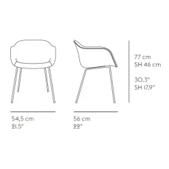 Fiber Armchair Rohrgestell Chrom Recycelt