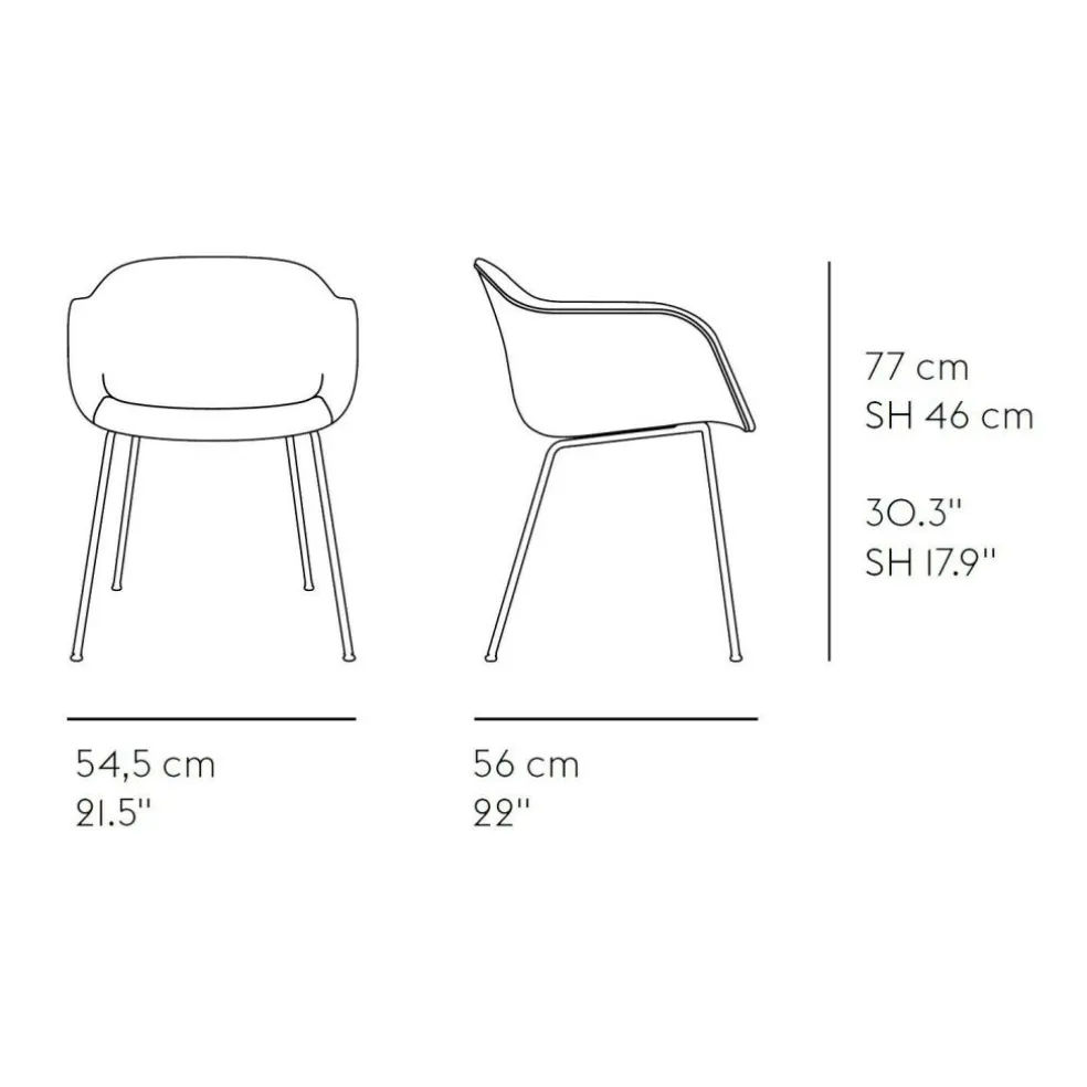 Fiber Armchair Rohrgestell Chrom Recycelt