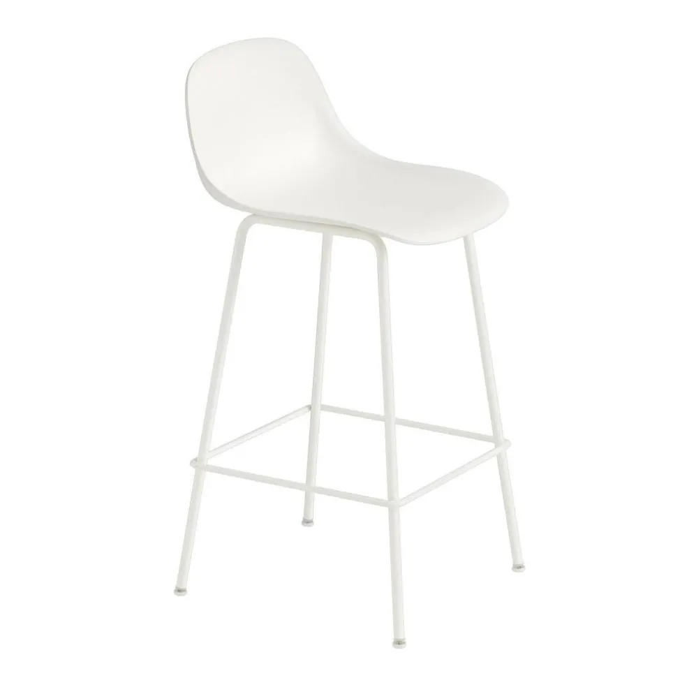 Fiber Barhocker mit Rückenlehne 65cm