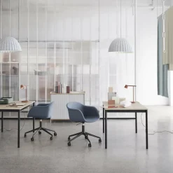 Fiber Chair Drehstuhl mit Rollen und Gaslift