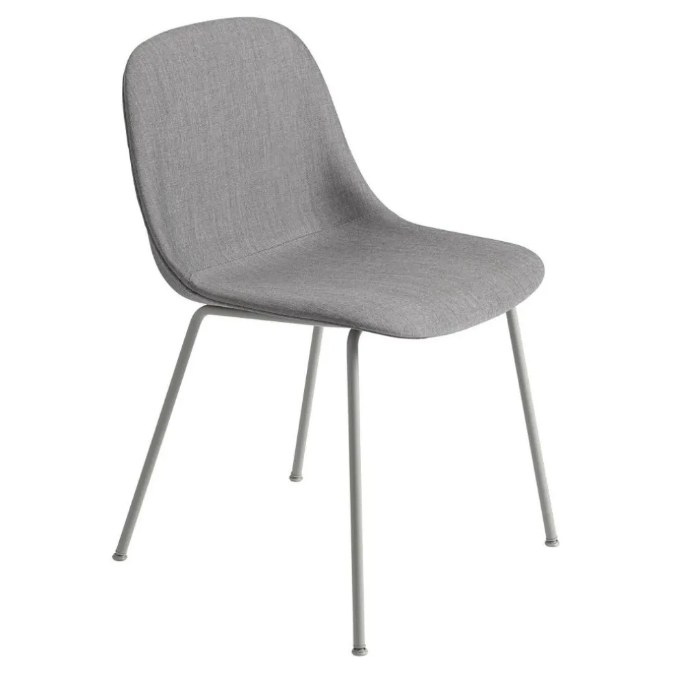 Fiber Chair Stuhl gepolstert mit Rohrgestell