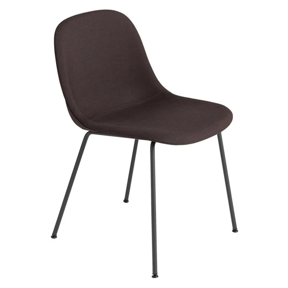 Fiber Chair Stuhl gepolstert mit Rohrgestell
