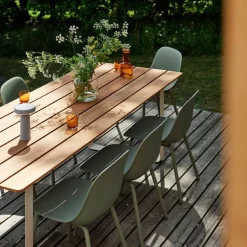 Fiber Gartenarmlehnstuhl ohne Löcher