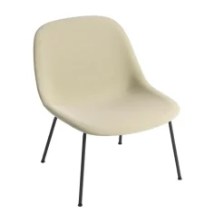 Fiber Lounge Stuhl Stahlgestell gepolstert
