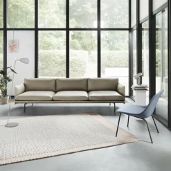 Fiber Lounge Stuhl Stahlgestell gepolstert