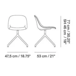 Fiber Side Chair Drehstuhl