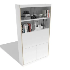 Flai Home-Office Sekretär Melamin 118x36x216,8cm