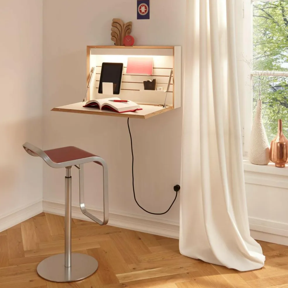Flatbox LED Wandsekretär mit Soft-Touch Schalter