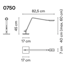 Flex 0750 LED Schreibtischleuchte