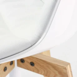 Flow Stuhl gepolstert Gestell Eiche