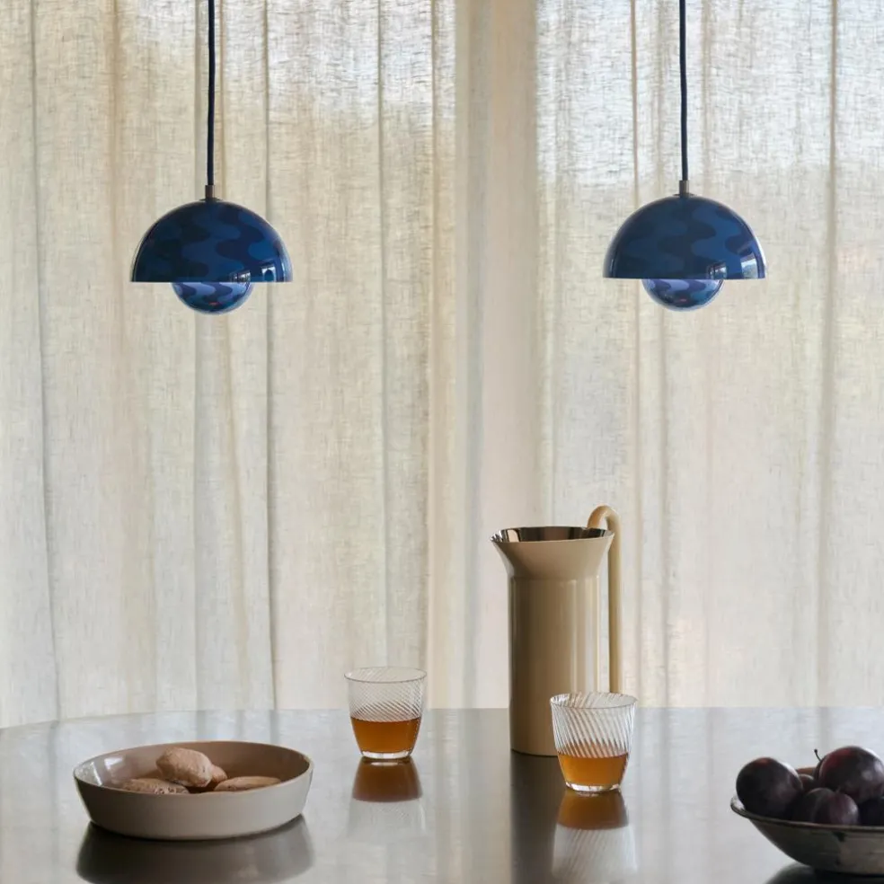 Flowerpot VP10 Pendelleuchte mit Muster