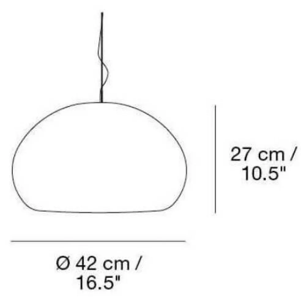 Fluid Pendelleuchte L Ø42cm