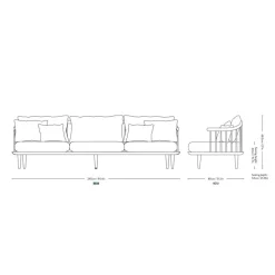 Fly SC12 3-Sitzer Sofa