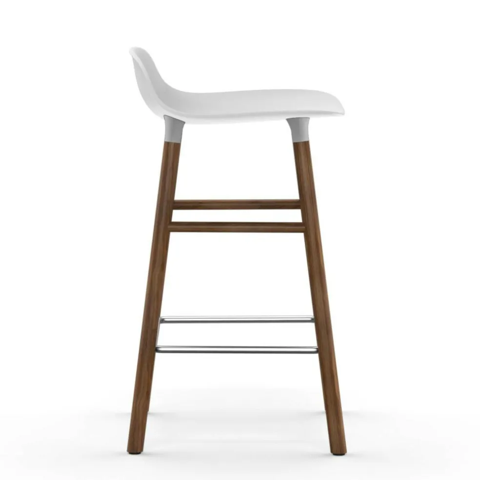 Form Barhocker Gestell Walnuss 65cm