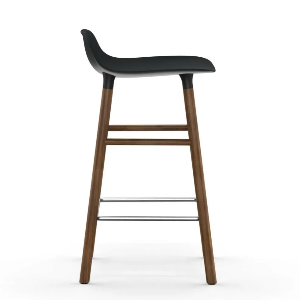 Form Barhocker Gestell Walnuss 65cm