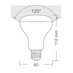 Frisbi Leuchtmittel LED E27 13W