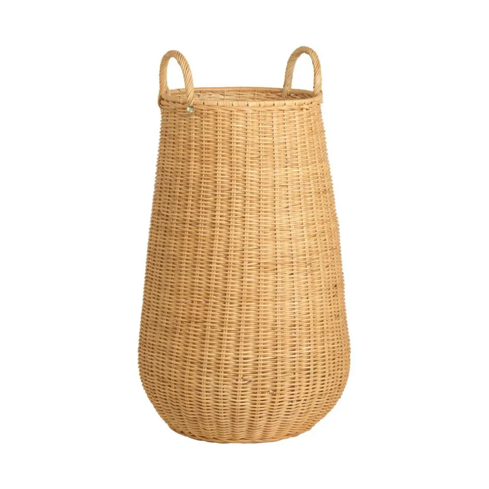 Geflochtener Rattan Wäschekorb