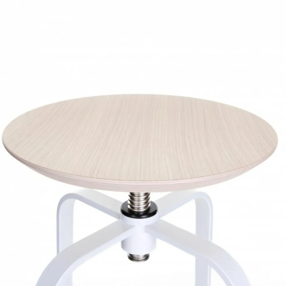 Giro S106 Hocker Sitzfläche Holz 66-76cm