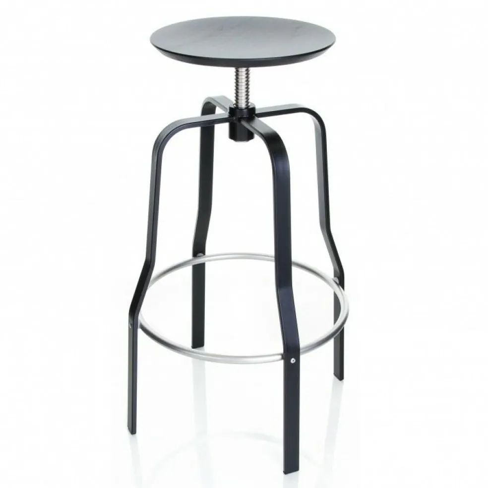 Giro S106 Hocker Sitzfläche Holz 66-76cm