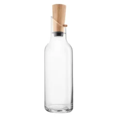 Glaskaraffe mit Holzstopfen