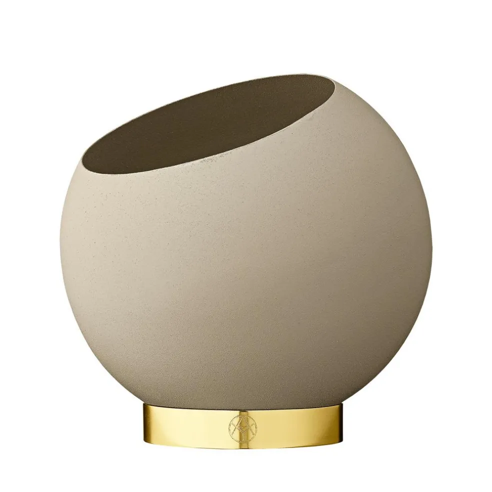 Globe Blumentopf Messing Ø 17cm