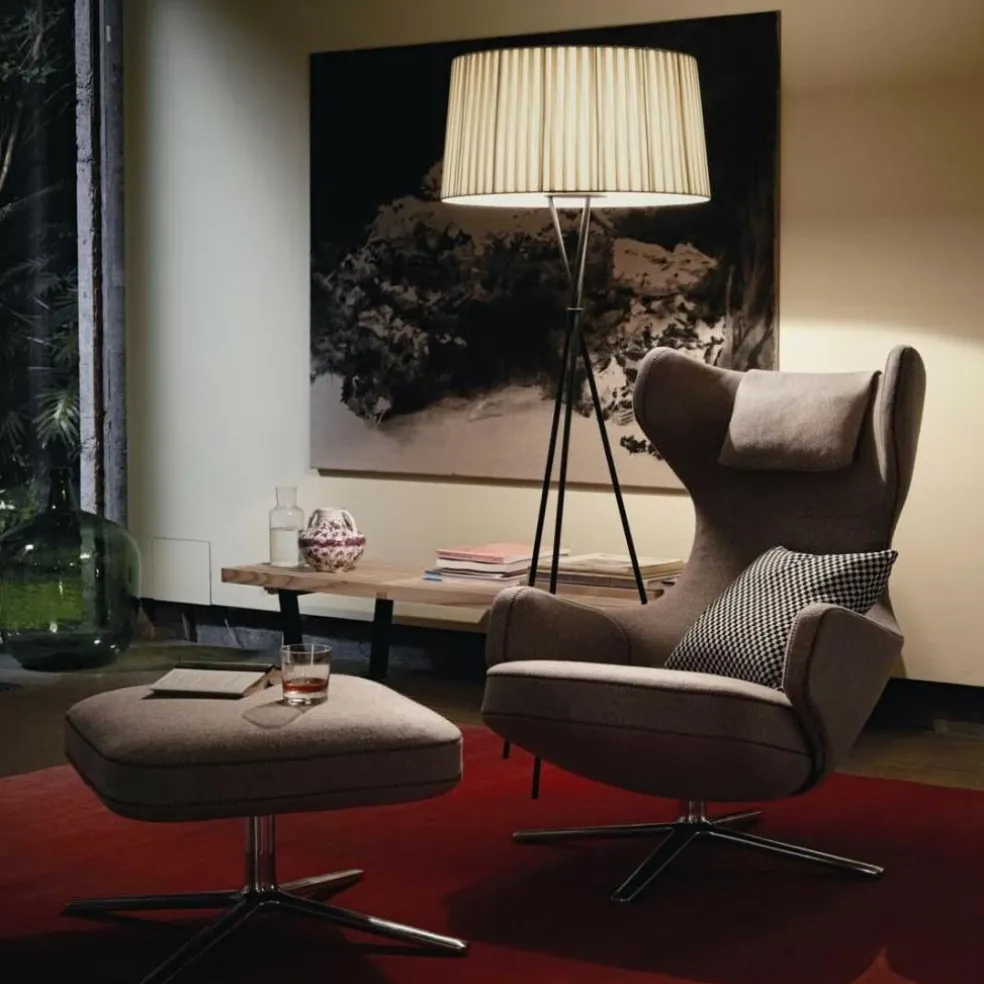 Grand Repos Sessel & Ottoman Stoff