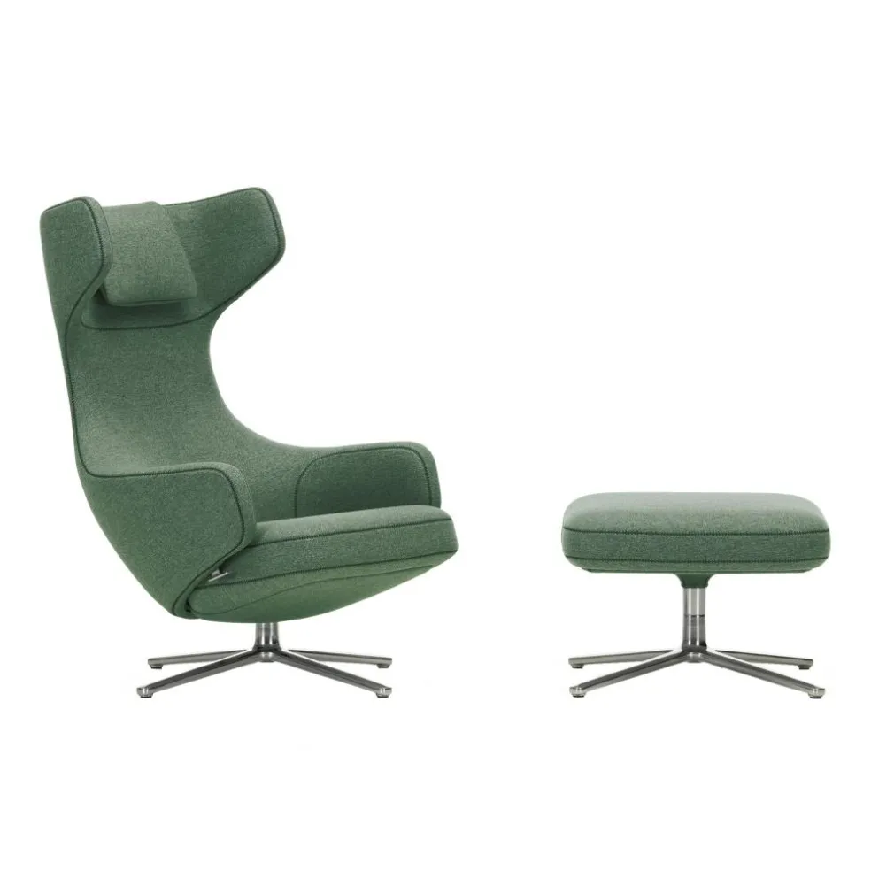 Grand Repos Sessel & Ottoman Stoff