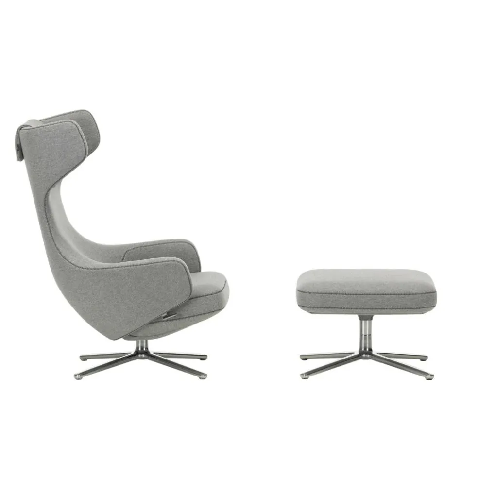Grand Repos Sessel & Ottoman Stoff