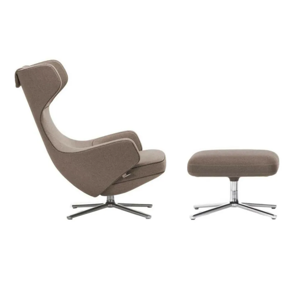 Grand Repos Sessel & Ottoman Stoff