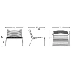 Hee Lounge Stuhl 2er Set