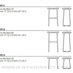 Hi Pad Barhocker H 80cm