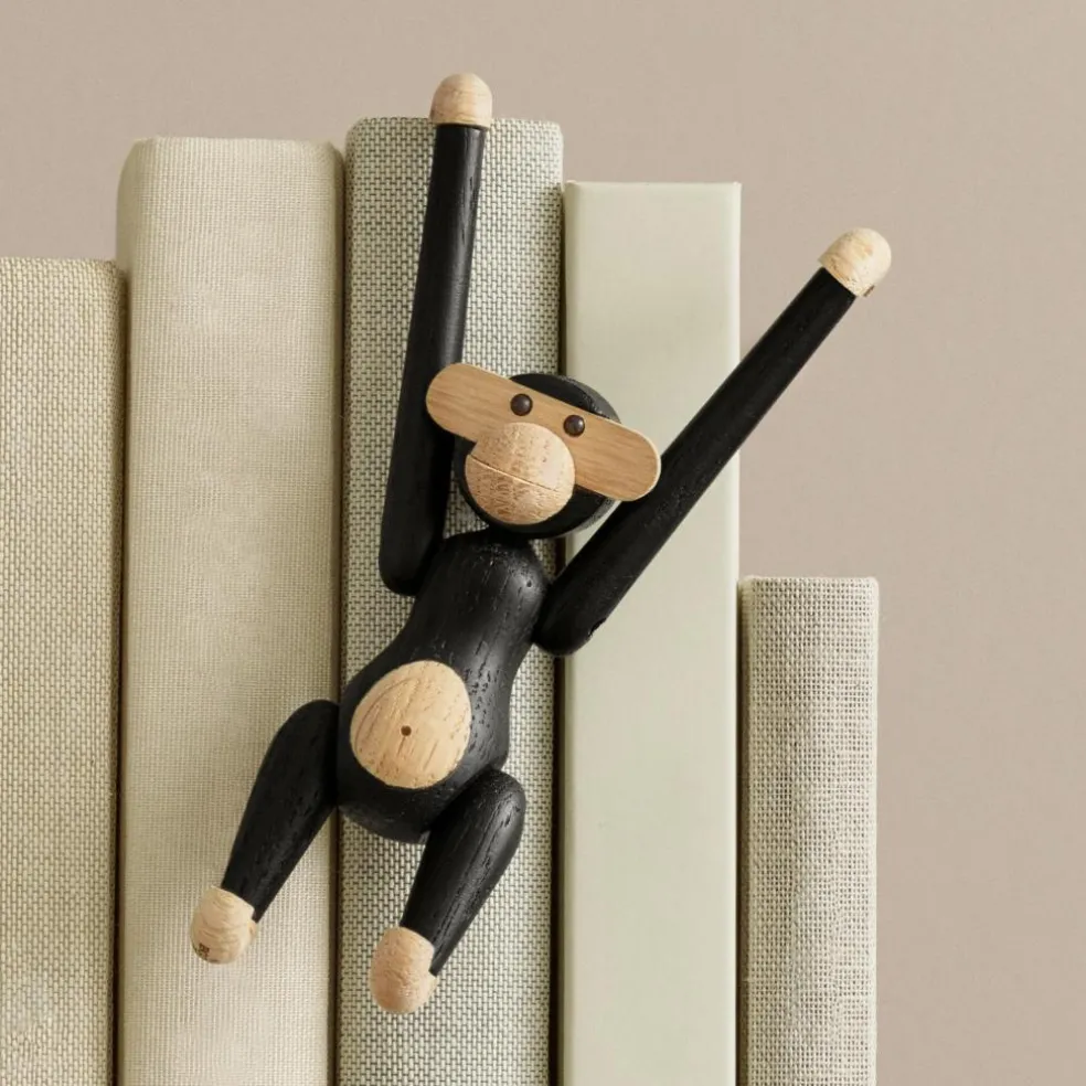 Holzfigur Affe mini