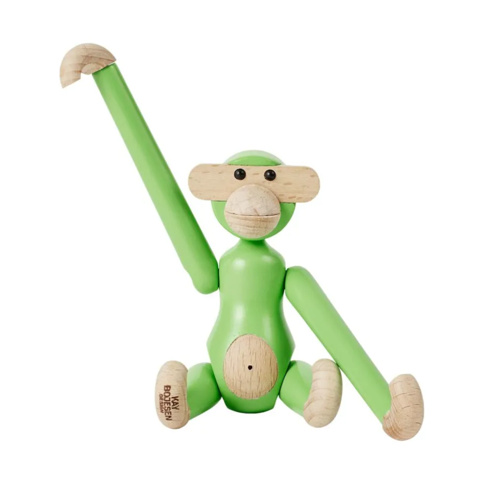 Holzfigur Affe mini Buche