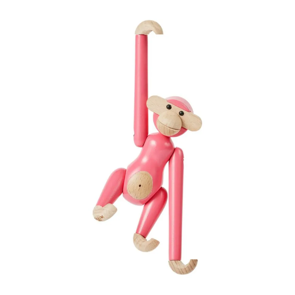 Holzfigur Affe mini Buche