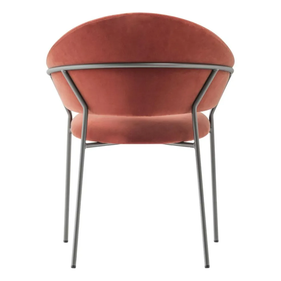Jazz 3716 Armlehnstuhl gepolstert Gestell mit Titan-Finish