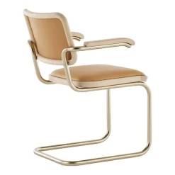 JS. THONET a personal Interpretation by Jil Sander S 64 P Nordic Freischwinger Armlehnstuhl