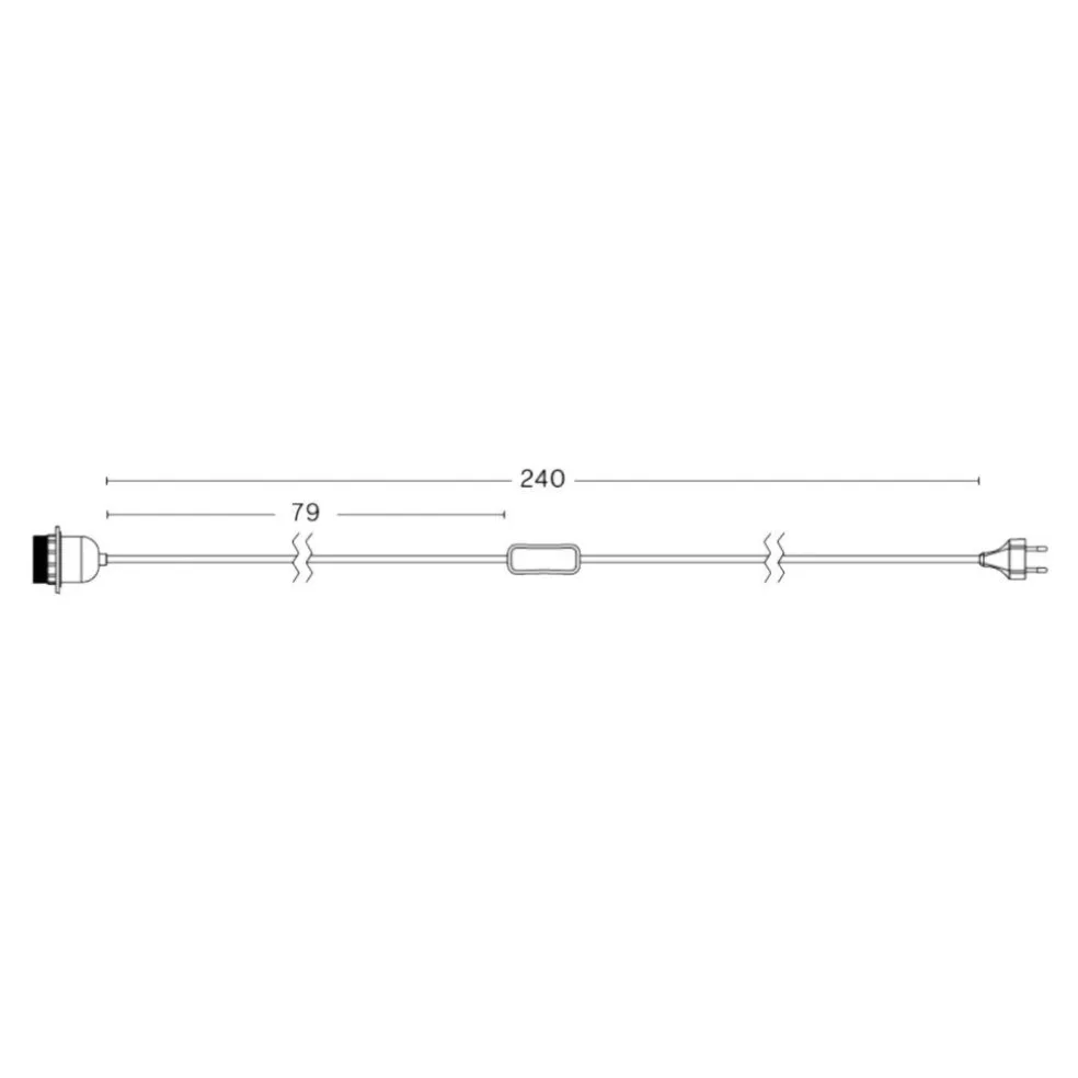Kabelset für Tischleuchte 200cm