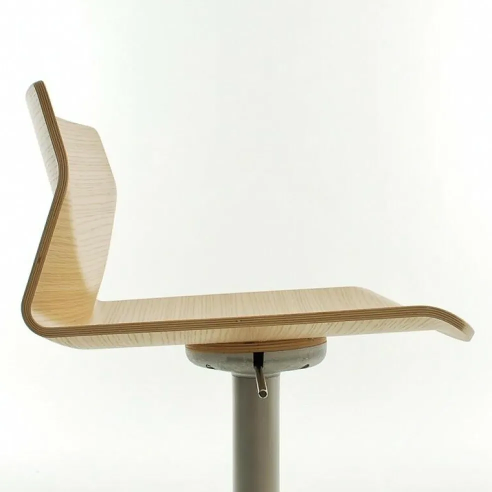 Kai S39 Barhocker Sitzfläche Eiche 54-79cm