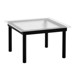 Kofi Couchtisch Gestell Eiche schwarz lackiert 60x60cm