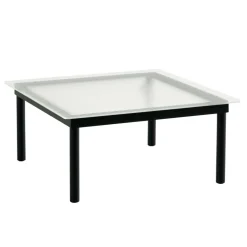 Kofi Couchtisch Gestell Eiche schwarz lackiert 80x80cm