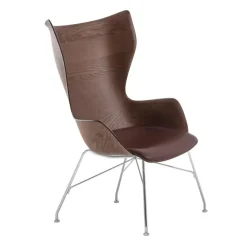 K/Wood Sessel Leder