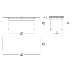 LC6 Table tube d’avion