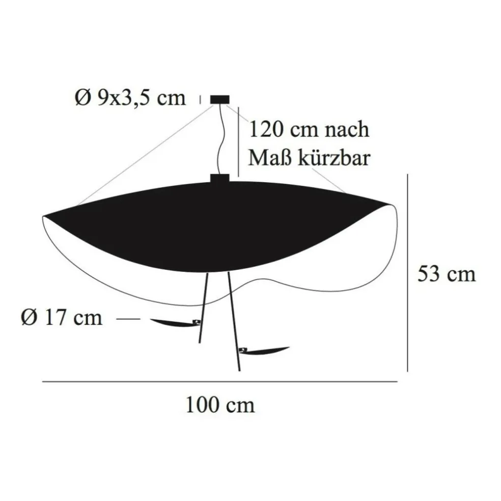 Lederam Manta S2 LED Pendelleuchte