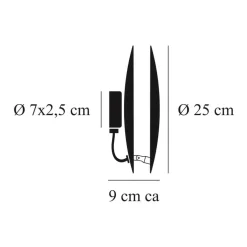 Lederam W 25 LED Wandleuchte