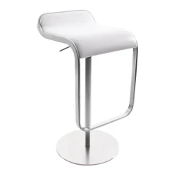 LEM S80 Barhocker Sitzfläche Leder 66-79cm