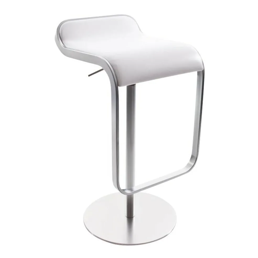 LEM S80 Barhocker Sitzfläche Leder 66-79cm